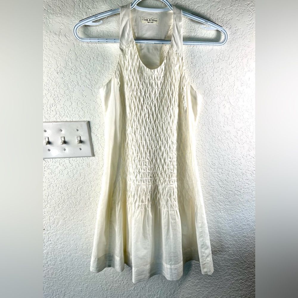 Rag & Bone Ivette Cream Racerback Mini Dress - Picture 6 of 12
